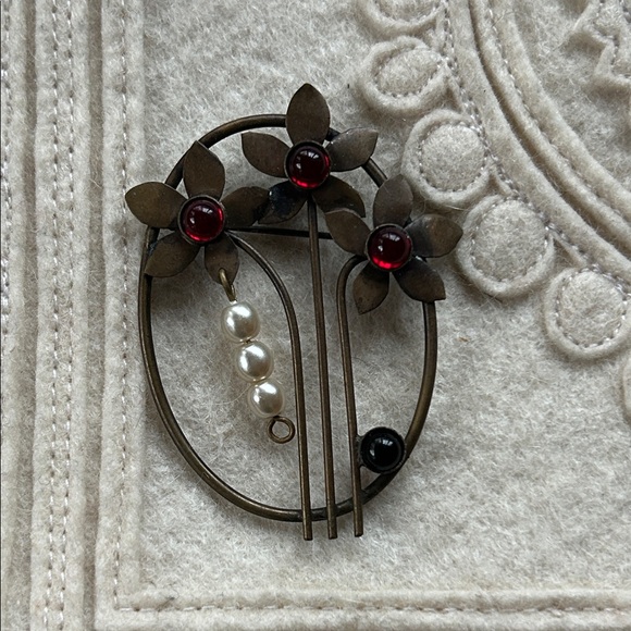 Art Deco Style Brooch - Czech Republic - Picture 2 of 12